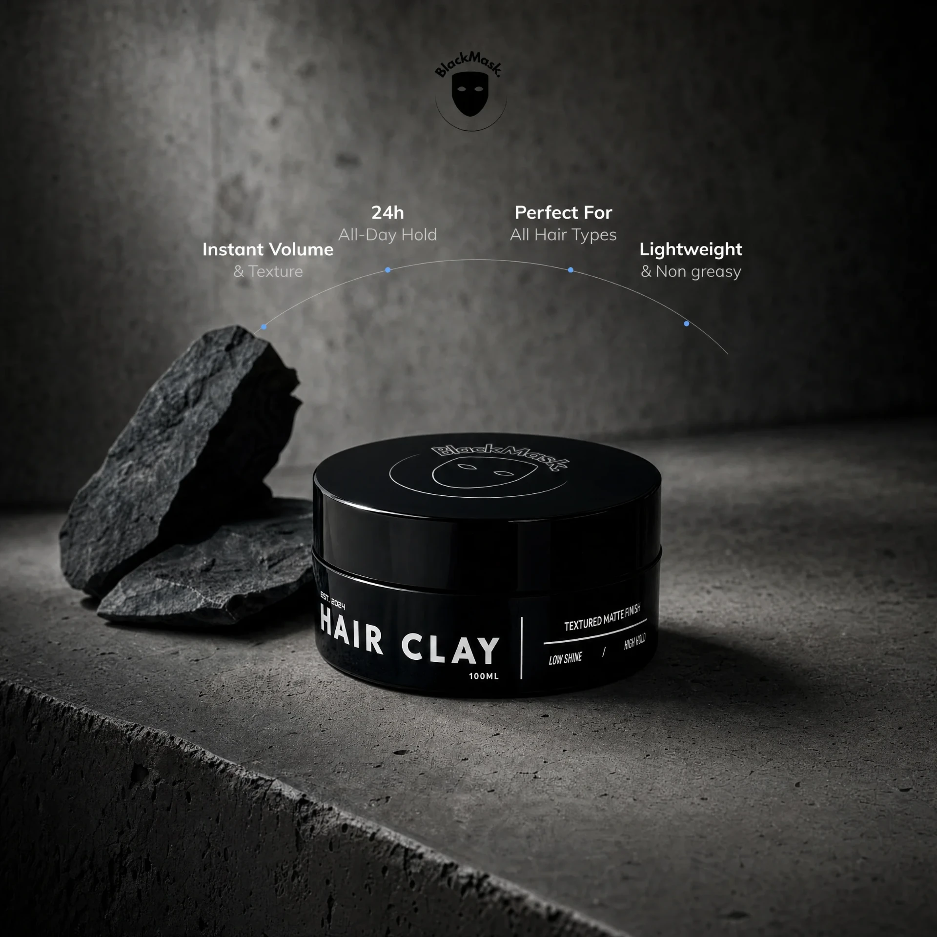 BLACKMASK Hair Clay jar